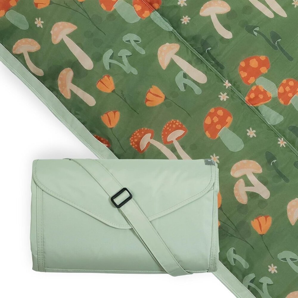 5'x10' XL Outdoor Family Picnic & Beach Blanket | Durable & Water-Resistant Fabr